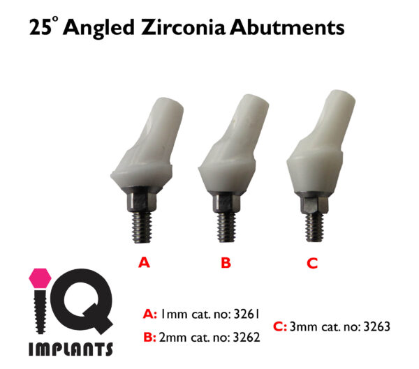Angled Zirconia Abutment 25 1 3mm 11