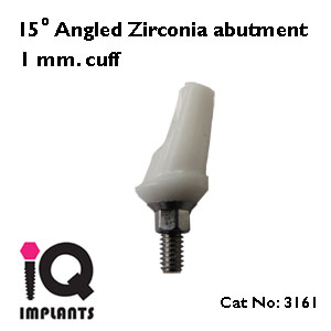 Angled Zirconia abutment 15 1mm LOGO Angled Zirconia abutment 15 1mm LOGO