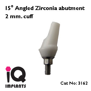 Angled Zirconia abutment 15 2mm LOGO Angled Zirconia abutment 15 2mm LOGO