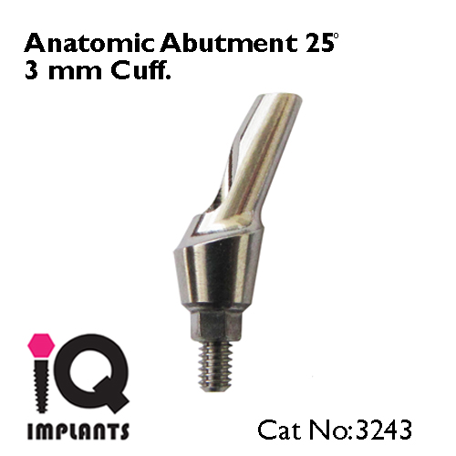 anatomic anguled abutment 25 3mm LOGO anatomic anguled abutment 25 3mm LOGO