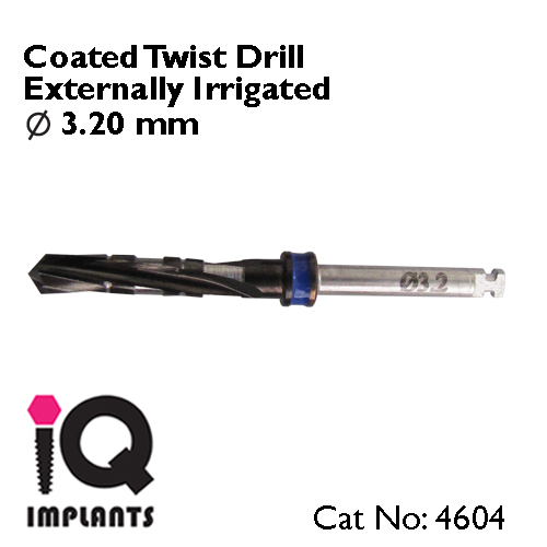 Coated Twist Implant Drill 4 Coated Twist Implant Drill 4