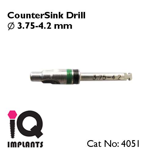 2 Countersink Drills IQ Implants ltd